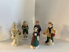 Lot of 5 Christmas villagers porcelain 2.25” picture