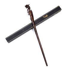 Handicraftviet Hand Carved Wooden Magic Wand for Collectible Cosplay 15 Inch Wiz picture