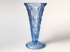 Vintage pressed glass Art Deco vase picture