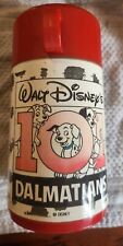 Vintage 101 DALMATIONS Animated Movie Walt Disney Aladdin Plastic Thermos Dogs picture