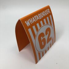 #62 Individual WHATABURGER Restaurant Table Tent Numbers - Glossy picture