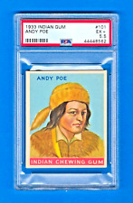 1933 R73 Goudey Indian Gum Card  #101 - ANDY POE - Series of 192 - PSA 5.5 - EX+ picture