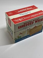 Vintage 1973 Nabisco Shredded Wheat Recipe Box Tin Used Ga25 picture