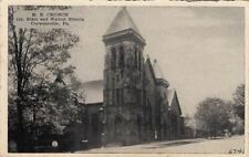Postcard ME Church Cor State + Walnut Streets Curwensville PA  picture