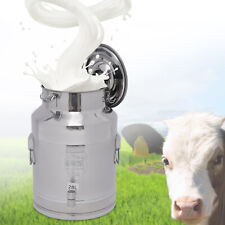 Stainless Steel Milk Can Wine Barrel Bucket Milk Storage Container + Faucet 28L picture