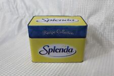Vintage Splenda Brand Recipe Box Recipe Collection Tin Box Artificial Sweetener picture