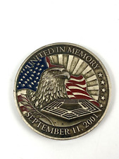 DOD September 11th 2001 United In Memory 9/11 Challenge Coin #15P picture