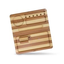 RAW Back Flip Striped Bamboo Rolling Tray picture