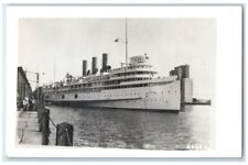 c1950's SS Greater Detroit Steamship Boat View RPPC Photo Unposted Postcard picture