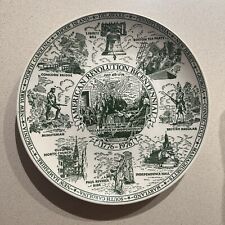 Fine American Ironstone American Revolution Bicentennial Commemorative Plate picture