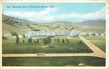 DB Postcard Yellowstone National Park WY B496 Mammoth Hotel Old Car ca1915s picture
