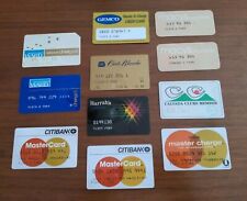 VTG Credit Card LoT 11 MasterCard Montgomery Ward Harrah's Macy's Carte Blanche  picture