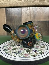 Heady Glass Sherlock Bowl Pipe - Art By Max Polin MNP Glass 18’ Collectable Rare picture