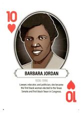 #BH010 BARBARA JORDAN Rare Black Hero Card  picture