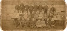 1879 GREENVIEW ILLINOIS Children at New School House Albumen Photo Cabinet Card picture