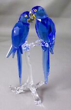 Swarovski Collector Society 2014 Hyacinth Macaws - Mint in Box - Beautiful Piece picture