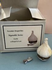 Garlic Hinged Box w/ knife/fork Trinket PHB Vegetable Series picture