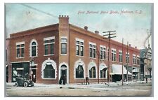 First National Bank Block MADISON SD South Dakota Postcard picture