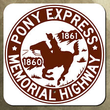 Kansas Pony Express Memorial Highway Marysville marker road sign 1860 1861 12x12 picture