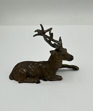 Antique Hand Painted Metal Deer / Reindeer Christmas Marked Germany picture
