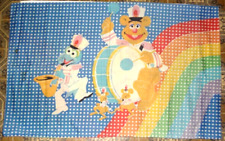 Martex Muppets Pillowcase Kermit Ms Piggy Fozzy Blue 19x27  Vintage picture