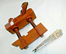 Woodworker's Nice VTG Plow Plane & (7) Blades Edward Carter, Troy, New York, USA picture