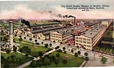 Vintage Postcard- The David Bradley Factory, Bradley, IL UnPost 1910 picture