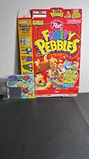 Post Cereals Empty Cereal Box of Fruity Pebbles w/MIP Cartoon Kit-1998 picture