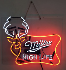 New Miller High Life Deer Beer Neon Light Sign Lamp 19