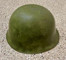 Vintage Vietnam Military Army Helmet w/ Woodland Camouflage Cloth Cover picture