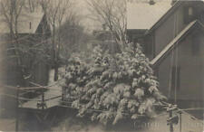 RPPC Bellows Falls,VT Winter Scene Windham County Vermont Real Photo Post Card picture