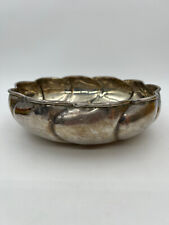 Vintage Padova G. B. Sport Silver Plated Hand Hammered Bowl Italy picture
