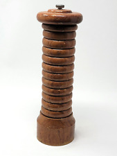 LARGE Marlux France Vintage 12 Inch Tall Wood Restaurant Pepper Mill READ picture