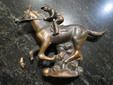Antique Racehorse Statue Seattle Slew No. 5 - Copper Clad - Damaged - picture