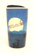 Starbucks Nevada Tumbler Las Vegas Desert Moon Night Blue Ceramic Mug Cup 12oz picture