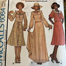 Vintage 70s McCalls 6064 Annie Too Dress or Brides Dress Sewing Pattern 12 UNCUT picture