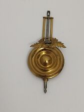 Antique Pendulum Clock Bob Fancy Leaves Design Brass Ingraham Piece picture