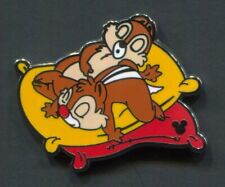 Disney Pins Chip Dale Hidden Mickey Characters Sleeping on Pillows Completer Pin picture