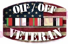 OIF/OEF Operation Iraqi Enduring Freedom Veteran Decal Sticker Flag picture