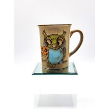 Adorable Pier One Owl and Baby Buddy Ceramic Hand Painted Large Coffee Mug EPC picture
