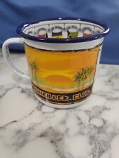 British Navy Pussers Rum Painkiller Club Tortola Enamelware Tin Recipe Mug Cup picture