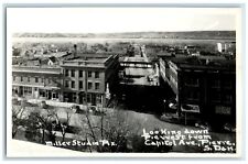 c1950's Looking Down Pierre St. From Capitol Ave Pierre SD RPPC Photo Postcard picture