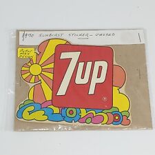 7 Up Soda Stocker VINTAGE NEW OLD STOCK Peter Max Design 1970 7up picture