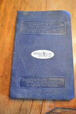 1941 Instruction Manual For The Operation Of Railway Equipment,GM Locomotive picture