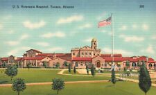 Postcard AZ Tucson Arizona US Veterans Hospital Unposted Linen Vintage PC G7847 picture
