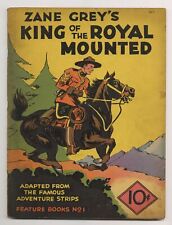 Zane Grey's King of the Royal Mounted Feature Book #1 VG- 3.5 1937 picture