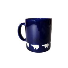 Waechtersbach Mug 12 oz Blue White Polar Bear Tea Coffee Cup Navy Blue Spain picture