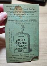 Vtg 1897 Henry A. Dreer Philadelphia Fairmount Park Seed Incubator Garden Tools picture