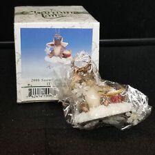 Vintage 2000 Charming Tails Figurine Snowflakes Christmas Ornament Fitz & Floyd picture
