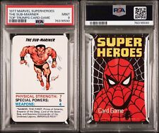 1977 MARVEL SUPERHEROES THE SUB-MARINER TOP TRUMPS CARD GAME PSA 9 MINT POP 2 picture